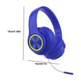 thumbnail image 3 of Wireless on-Ear Kids Headphones Safe Sound (<85dB), Fit for Kids, Parental Control with Customizable Volume &amp; Playtime and 50Hr Battery Life, 3 of 6