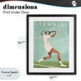 thumbnail image 4 of Stupell Industries Traditional Vintage Tennis Swing Black Framed Print Under Glass, 13 x 16, by Martin Wickstrom, 4 of 8