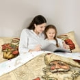 thumbnail image 5 of Homewish Santa Claus Child Full Size Comforter Sets, Magic Christmas Fairy Tale Bedding Comforter Set, Happy New Year Reversible Bedding Sets, Microfiber Bedroom Decor, 3-Piece, 5 of 8