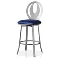 thumbnail image 2 of Furniture of America Harper Metal Counter Stool-Set of 2, Navy, 29-in, 2 of 6