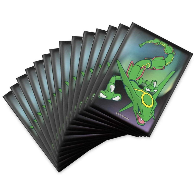 Pokemon Center Original Card Game Sleeve PIKACHU ADVENTURE Rayquaza 64  sleeves