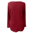 thumbnail image 4 of Plus Size Women’s Casual Fall Sweaters With V Neck And Long Sleeves Great For Going Out Men's Thermal Tops 3xl Thermals Men Top Thermal Tops for Women Long Sleeve for Cold Weather Thermal Shirt for, 4 of 4