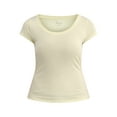 thumbnail image 2 of No Boundaries Short Sleeve Scoop Neck Tee, Women's XXS-XXXL, 2 of 5