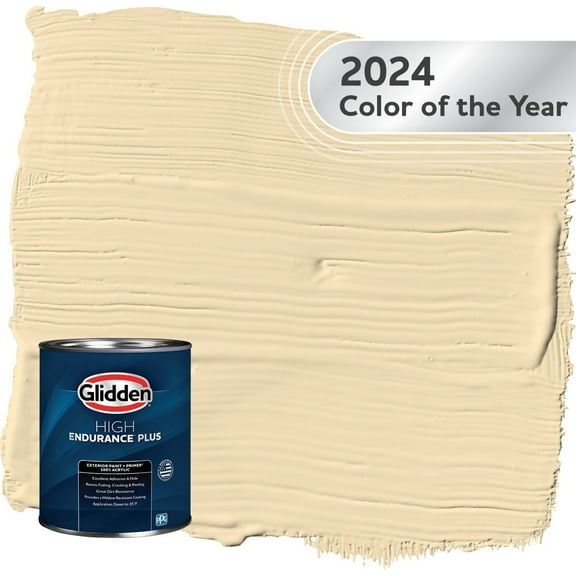 Glidden HEP Limitless / Yellow Semi-Gloss Exterior Paint with Primer, 1 Quart