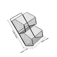 thumbnail image 2 of Milisten 1Jgo Canasta De Pared Para Cocina En Acero Carbono Para Y Vegetales, 2 of 8