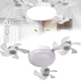thumbnail image 1 of 2 in 1 Hanging Fan with LED Lantern,Drone Fan Light, 4 Fan with Lights, 2025 New Upgraded Plug in Ceiling Fan - 20" Smart Ceiling Remote,3/4-Blade Screw in Ceiling Fan, 1 of 8