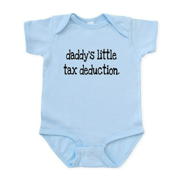 CafePress - Daddy's Little Tax Deduction Infant Bodysuit - Baby Light Bodysuit, Size Newborn - 24 Months