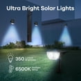 Linkind Solar Lights Outdoor Waterproof, Solar Landscape Spot Lights