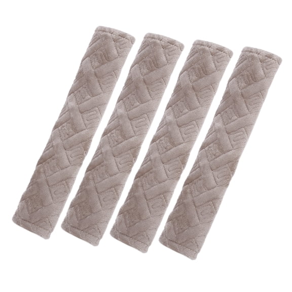 Unique Bargains 4 Pcs Plush Car Seat Belt Protector Shoulder Strap Seatbelt Pads Covers