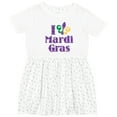 thumbnail image 3 of Inktastic I Love Mardi Gras Girls Toddler Dress, 3 of 5