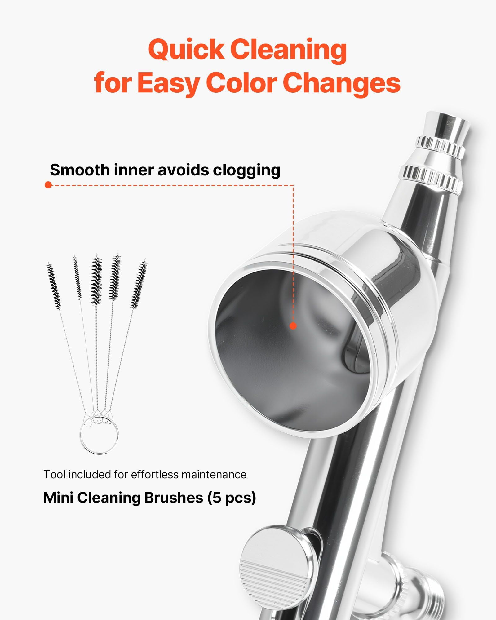 CAFORKP Multi-Purpose Airbrush Compressor Kit  1/6 HP, Dual-Action Airbrush, 3 Tips, Hose & Acrylic Paint  Professional Tool for Cake, Model & Nail Art Design