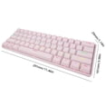 thumbnail image 2 of Teclado para juegos con cable 61 teclas Teclado compacto mecánico RGB GK023 para PC Laptop, 2 of 6