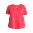 thumbnail image 5 of Terra & Sky Women’s Plus Size V-Neck Tee, 5 of 5