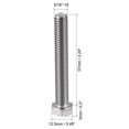 thumbnail image 2 of Tornillos de cabeza hexagonal de acero inoxidable 304 5/16-18x2-1/4" 5pcs, 2 of 3
