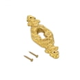 thumbnail image 4 of Renovators Supply Cast Brass Decorative Keyhole Cover Escutcheon Plate 3 3/16" H x 1" W. Faucet Plate Cabinet Door Key Plate Dresser Key Plate Door Hardware Locks Cover, 4 of 7