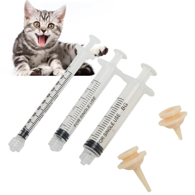 Dispensador De Jeringa Para Mascotas, 3 Uds., Alimentador Profesional De Medicina Para Perros Y Gatos, Animales Pequeños