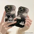 thumbnail image 2 of Funda Kawaii Sanrio Kuromi para Iphone 14 13 12 11 Pro Max Mini Xs Xr X 8 7 6S 6 Plus Apple Liquid Left Rope funda de dibujos animados regalo, 2 of 4