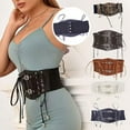 thumbnail image 3 of Women Classic Nurse Waist Belt Elasticated Wide Vintage Retro Stretch Waist, 3 of 8