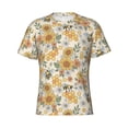 thumbnail image 4 of Qekee Hippie Bee Honeycomb Classic Fit T-Shirt Men's Shirt Men's Tight Short Sleeves for Exercise, Running, Mountaineering - Hippie Bee Honeycomb, 4 of 9
