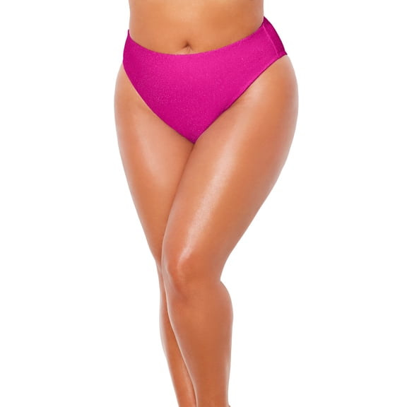 Swimsuits for All Women's Sparkle Tummy Control Swim Brief