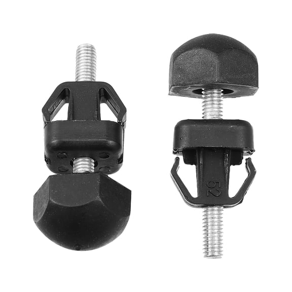 Unique Bargains 2pcs Hood Rest Bumper for Ford Lobo for Ford F-150 9L3416K808AA 6L3Z16758A F81Z16758AB F49Z16758A