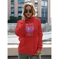 thumbnail image 2 of Flying 3D Smiles Techno Style Hoodie Women -Image by Shutterstock, Female Large, 2 of 4