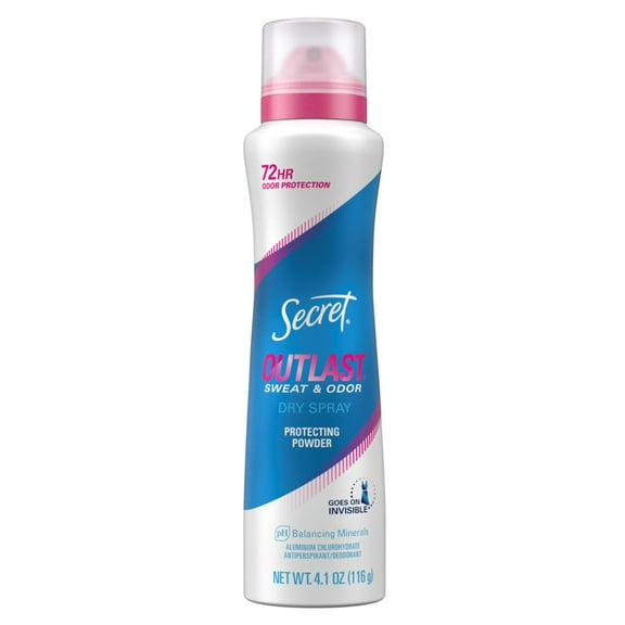 Secret Deodorant Outlast Dry Spray Protecting Powder 4.1oz