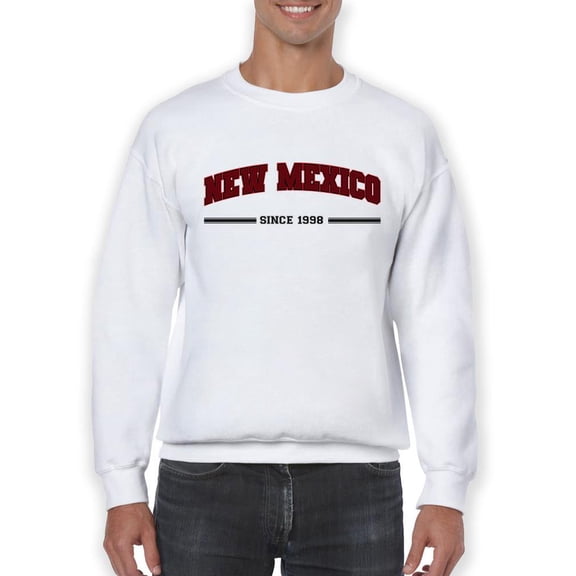 New Mexico Gothic Font Sweatshirt Men -Image by Shutterstock, Male 4X-Large