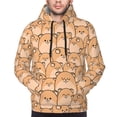 thumbnail image 4 of Hoodies for Men - Funny Cute Hamster Smiles Long Sleeve Comfrt Men'S Fashion Hoodies & Sweatshirts, Sweatshirts for Men Hoodies Pullover Clothing Clothes with Pouch, 4 of 7