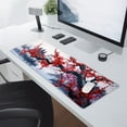 thumbnail image 6 of Red Sakura Branch Gaming Mouse Pad XL Japanese Cherry Blossom Watercolor Extended Desk Mat 80X30 cm Non-Slip Rubber Base Stitched Edge Large Playmat for Keyboard Laptop Computer Desktop,31.5×11.8 in, 6 of 6