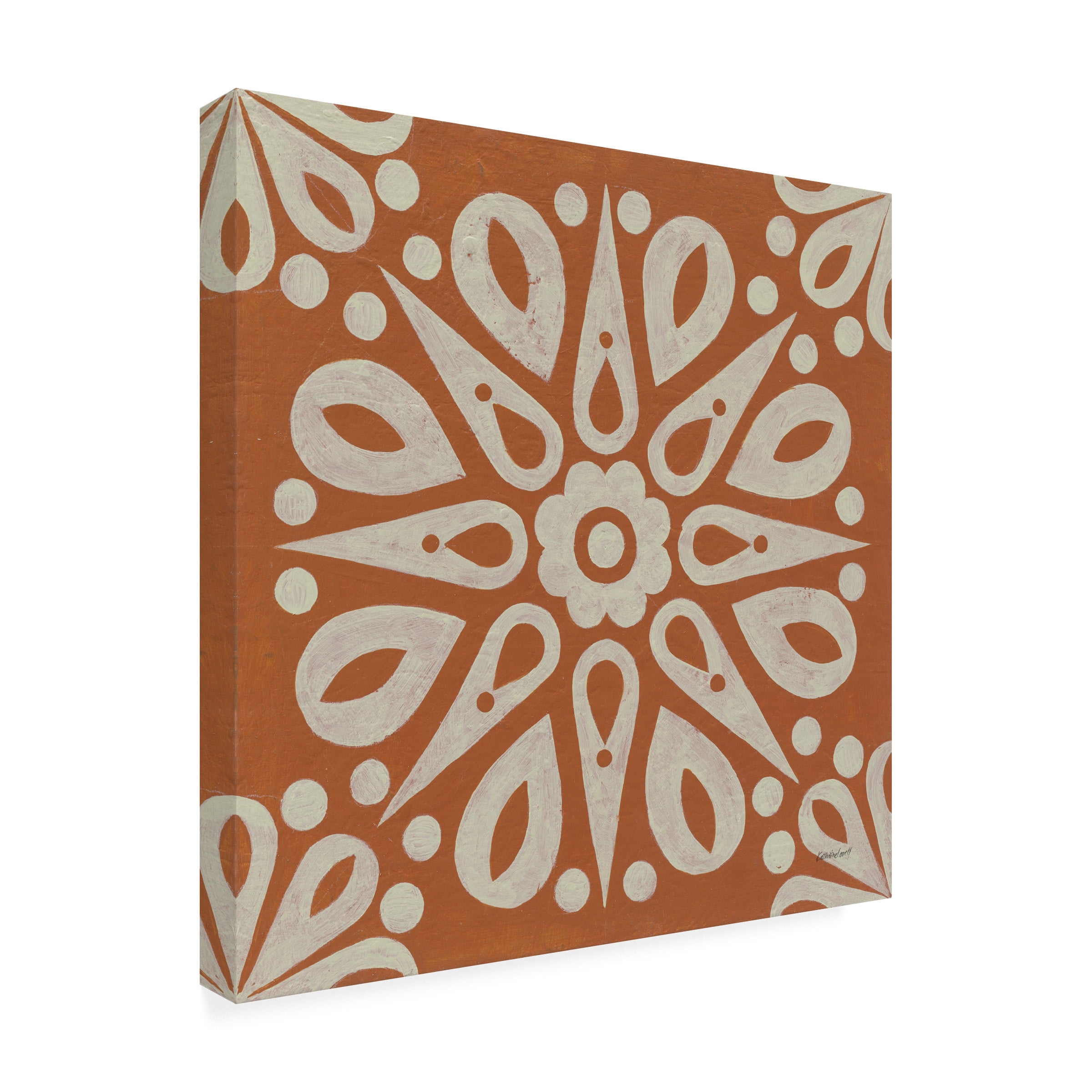 Kathrine Lovell 'Terra Cotta Tile I' Canvas Art