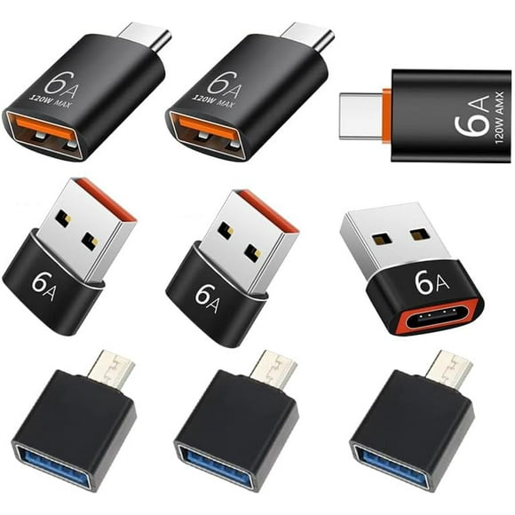 shiyou-MOZU USB C to Micro USB Adapter, USB C to USB Adapter, Type c Male to USB a Female Adapter 3-in-1 Connector for Data Transfer and Charging