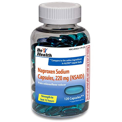 Be Health Naproxen Sodium 220 Mg 120 Capsules, Pain Reliever/Fever