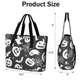 thumbnail image 3 of Tote Bag for Women - Halloween Silhouette Icons Pattern Shoulder Bag - Large Utility Work Duffle Bag with Zipper Handbag for Travel, Work, Sprots, 3 of 5