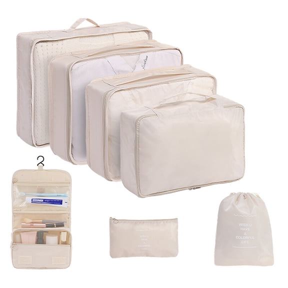 7/8/9/10 Pcs Set Travel Organizer Storage Bags Suitcase Packing Cubes Set Cases Portable Luggage Clothes Shoe Tidy Pouch Folding