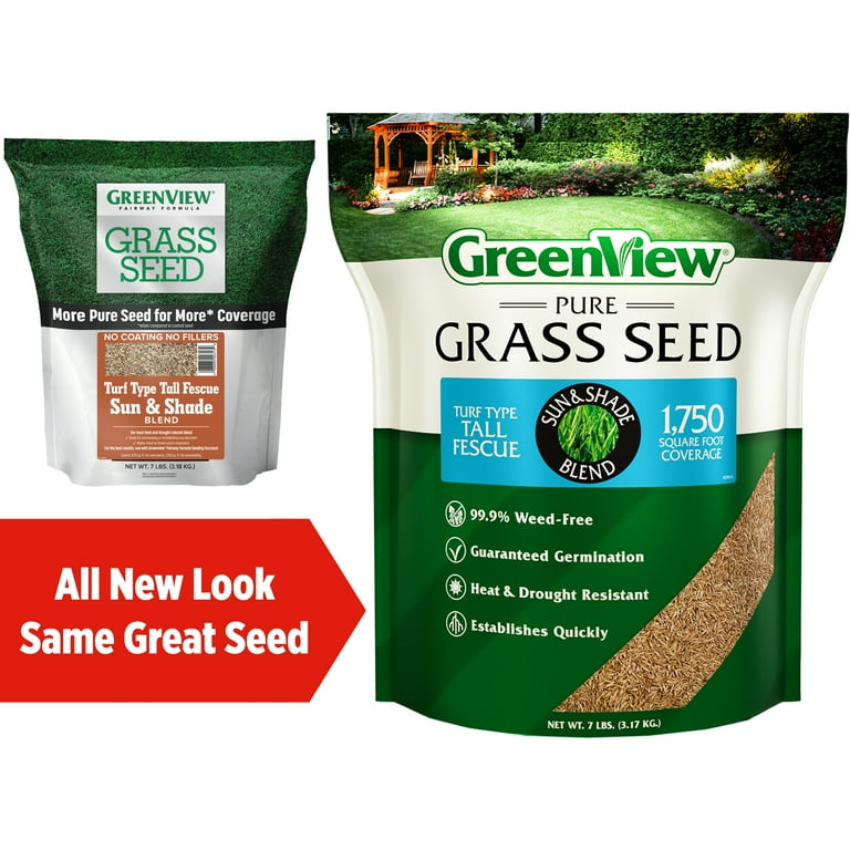GreenView Pure Grass Seed Turf Type Tall Fescue Sun & Shade Blend