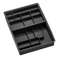 thumbnail image 2 of madesmart 12-Compartment Junk Drawer Organizer with Sliding Top Tray, Multipurpose Storage Bin Solution for Kitchen, Office, Bathroom, Carbon, 2 of 3