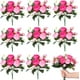 thumbnail image 1 of Nvzi 8 paquetes de flores de peonía artificiales, flores de imitación, ramo de hortensias de seda, estilo vintage para bodas (rosa rosa), 1 of 4