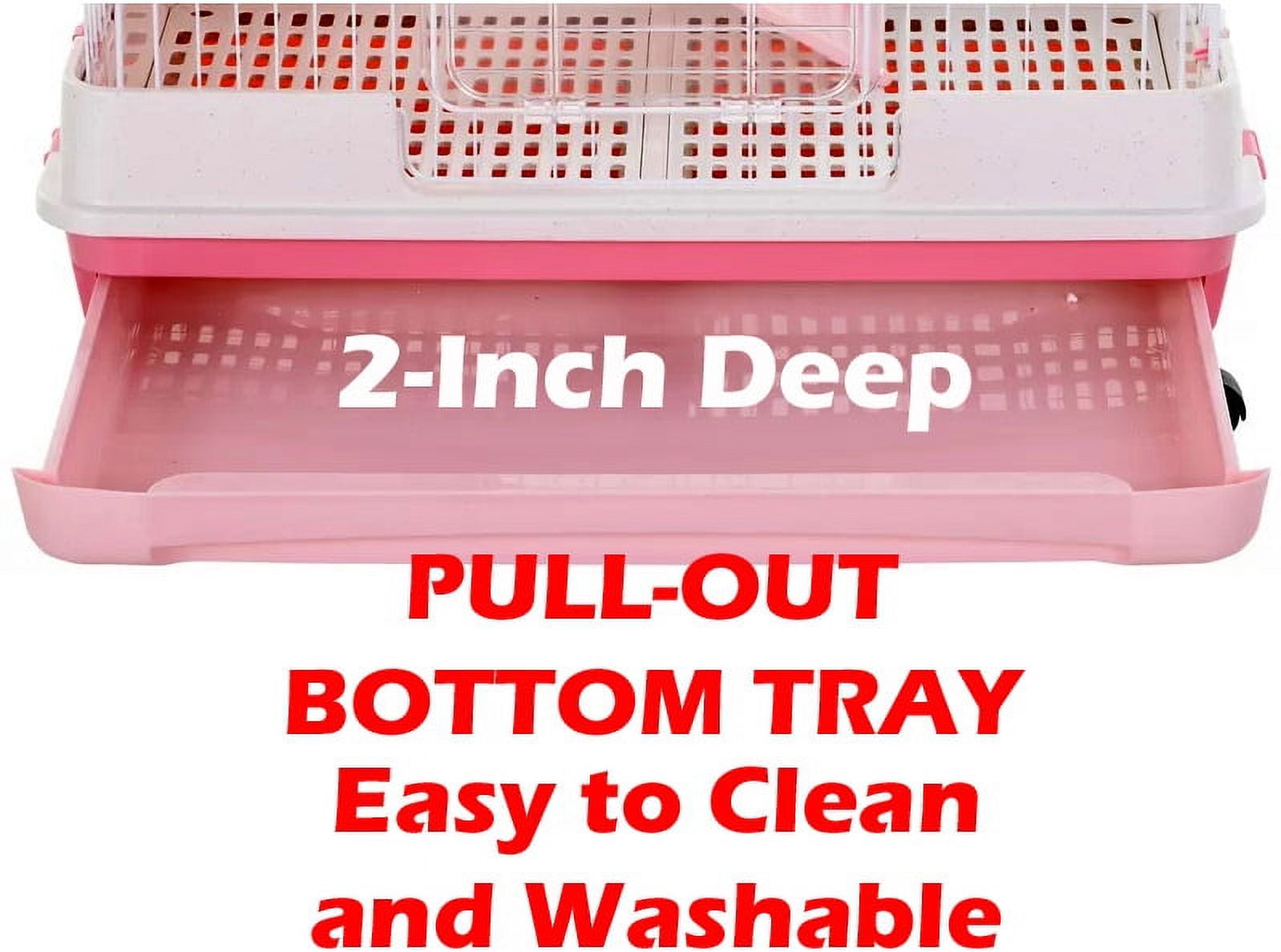 Walmart Pink X-Large 32”L 2-Level Indoor Cage for Small