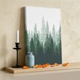 thumbnail image 3 of Ships Next Day Canvas Wall Art 16"x20",Green Ombre Wood Framed Canvas Print Painting,Primeval Forest Modern Abstract Art Aesthetics Ready to Hang Picture Wall Decor for Bedroom Living Room Dining, 3 of 9