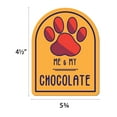 thumbnail image 2 of Me and My Chocolate Window Shaped Magnet, 2 of 3