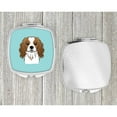 thumbnail image 4 of Checkerboard Blue Cavalier Spaniel Compact Mirror BB1162SCM, 4 of 4