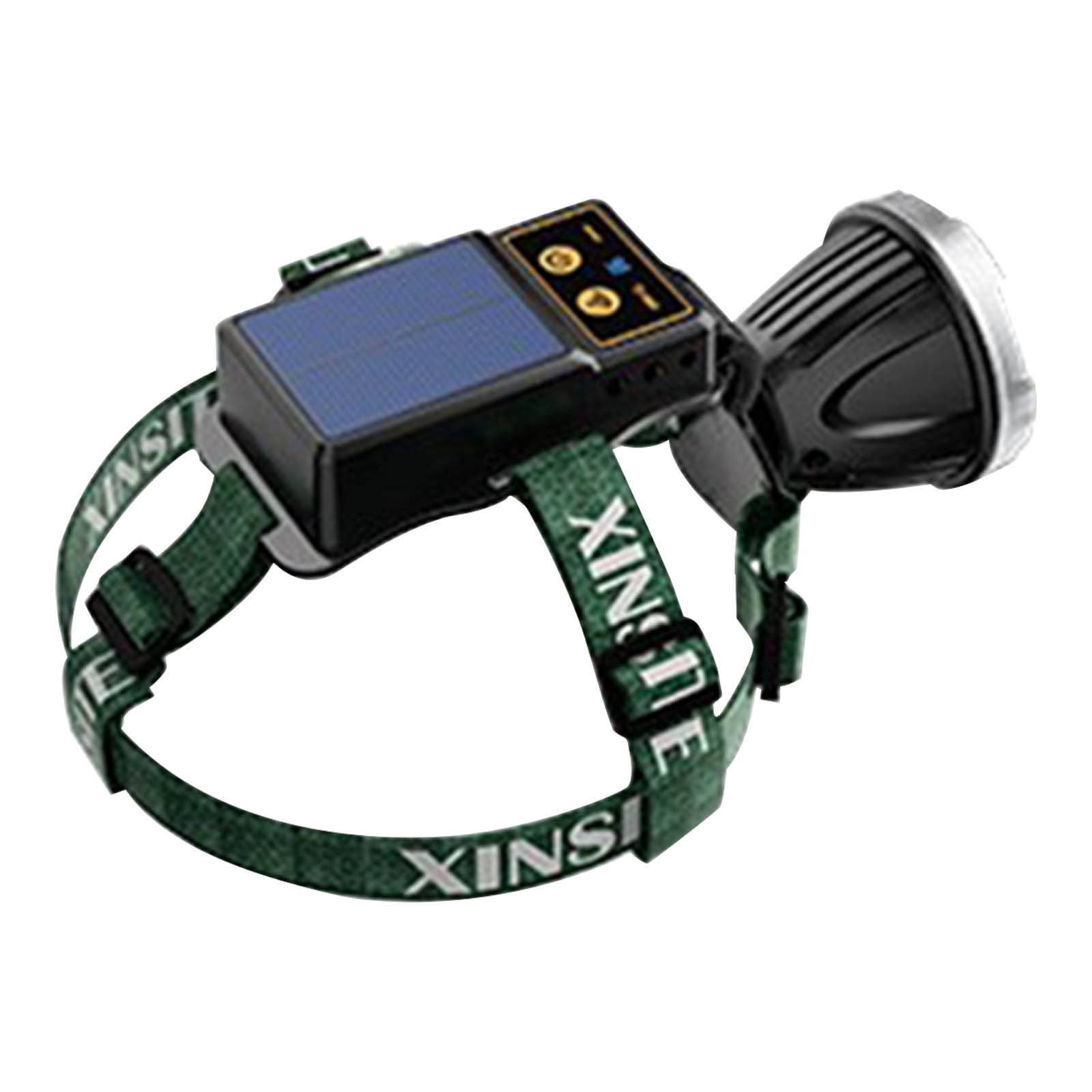 ZFYXGS Solar Powered Outdoor Lighting Headlamp Super Bright Rechargeable High Power Headlamp, Outdoor Camping, Fishing, Lithium Battery, Head Mounted Flashlight