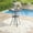 Gray, variant on Vicllax Outdoor Round Small Bar Table Metal Modern Style for Garden Balcony (Diameter 27.6")