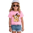 thumbnail image 5 of Ulanda Toddler Baby Girl Halloween Shirt Ghost Tshirt Spooky Season Short Sleeve Tee Top Kid Fall Clothes (Pink, 5-6 Years), 5 of 7