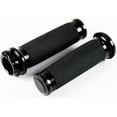 thumbnail image 7 of 1" Motorcycle Hand Grips Black Cable Throttle Handlebar Grips Compatible with Harley Touring Honda Yamaha Suzuki Kawasaki, 7 of 7