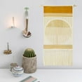 thumbnail image 4 of Tapiz bohemio de algodón con borlas para colgar en la pared, decoración para habitación infantil, apartamento, dormitorio, hogar, manualidades Sol amarillo, 4 of 9