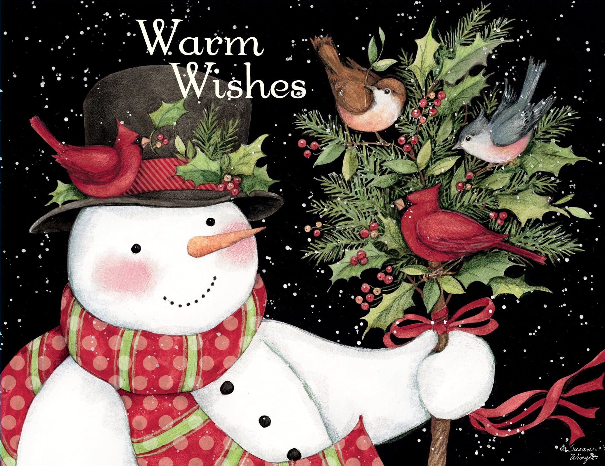 NIB New Day Paper Joy Snowman Christmas Holiday Cards Boxed Set of 15 
