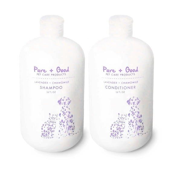Pure   Good Pet Lavender   Chamomile Shampoo & Conditioner Set, 16oz