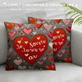 thumbnail image 3 of Heduofu Valentines Day Pillow Covers Lovebird Love You Sweet Heart Hello Valenine Love Always Pillowcase for Valentines Day Throw Pillows Cushion Valentines Decorations… White, 3 of 5